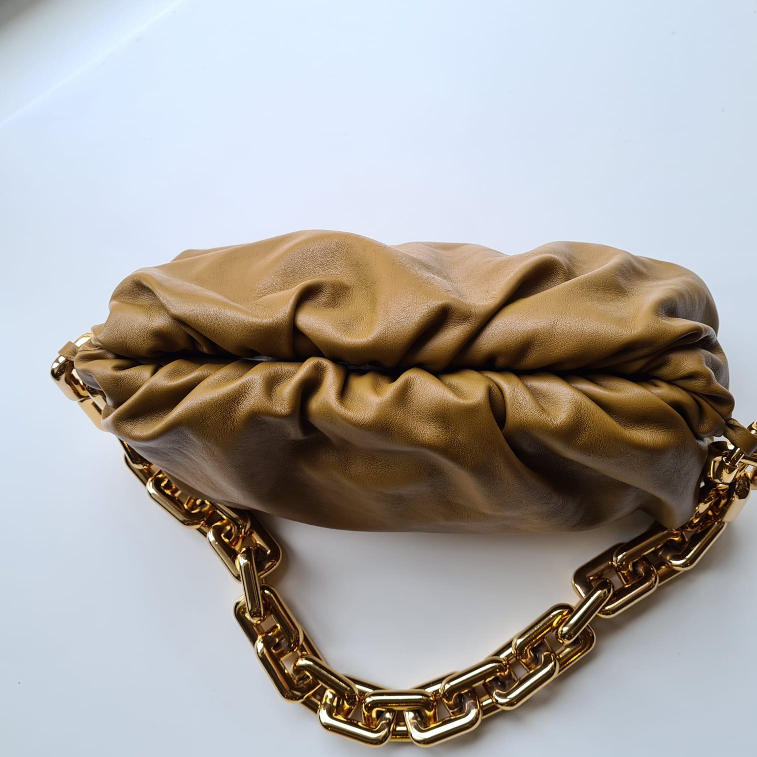 Women's or Men's BOTTEGA VENETA Napa Chain Pouch Bag For Sale