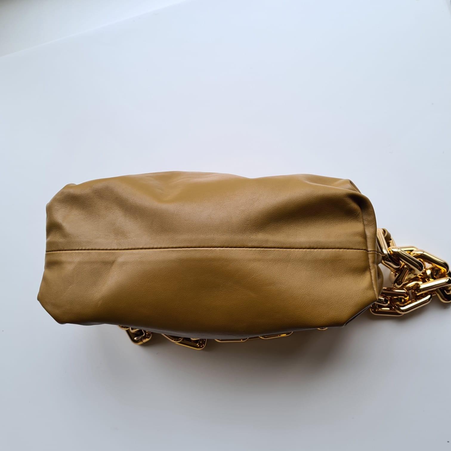 BOTTEGA VENETA Napa Chain Pouch Bag For Sale 2