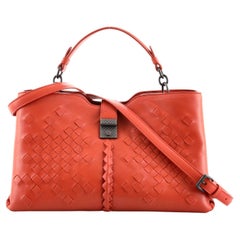 Bottega Veneta Napoli Tote Intrecciato Nappa with Tufted Detail Medium