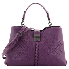 Tote aus Leder mit Intrecciato-Details von Bottega Veneta Napoli Medium