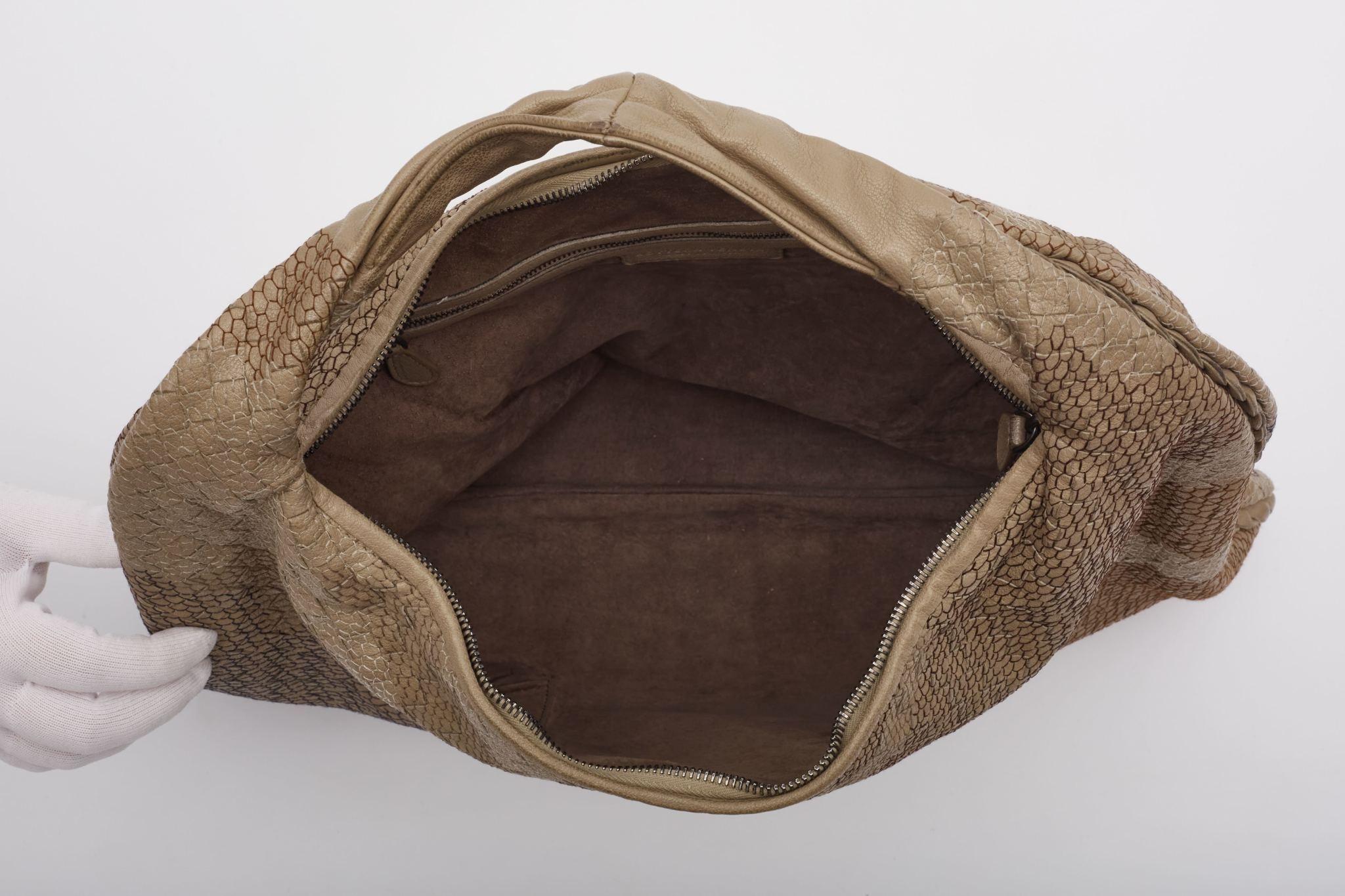Bottega Veneta Nappa Intrecciato Embroidered Maxi Hobo Bag For Sale 4