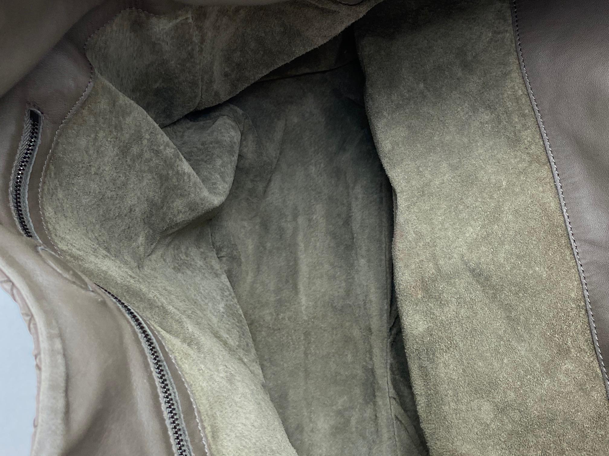 Gray Bottega Veneta Nappa Intrecciato Large Campana Grey Lambskin Hobo Bag