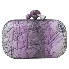Bottega Veneta Nappa Stiched Knot Orchid Clutch