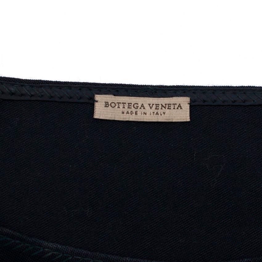 Bottega Veneta Navy Fitted Shift Dress US 6 In Excellent Condition For Sale In London, GB