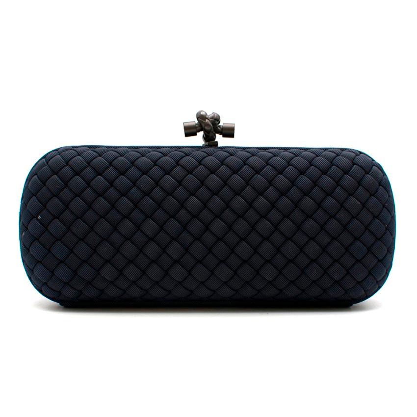 Bottega Venetta Navy Faille Woven Knot Clutch

This richly textured Bottega Veneta Woven Faille Large Knot Clutch Bag displays the design house's signature subtlety and restraint. Its the perfect clutch for a night out.

- The signature Bottega