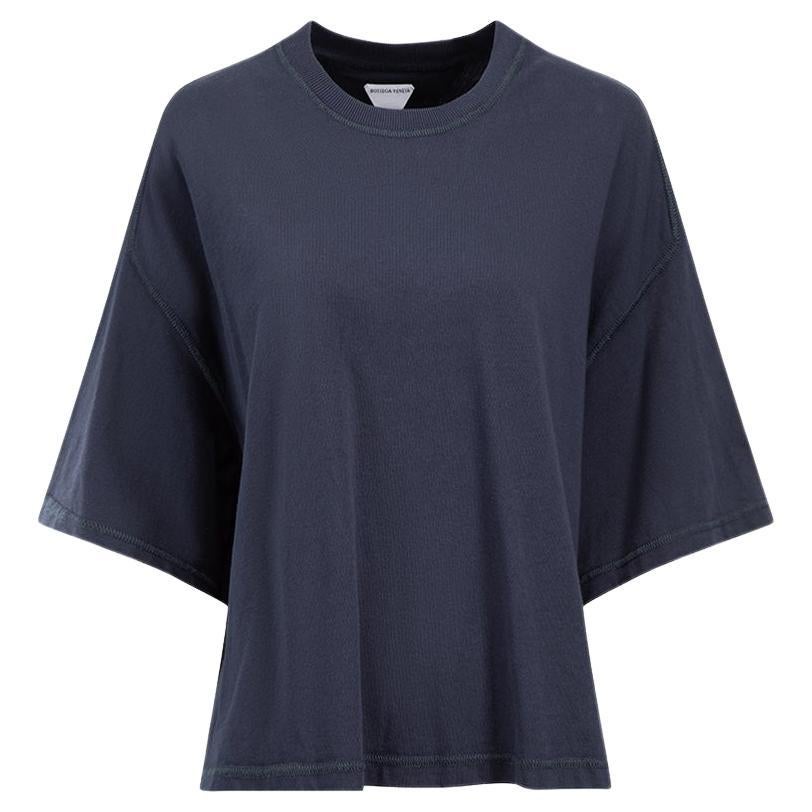 Bottega Veneta Navy Oversized T-Shirt Size XL For Sale
