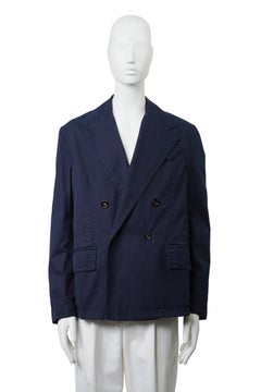BOTTEGA VENETA Blazer doppiopetto in Twill Navy 46