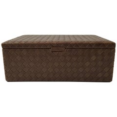 Bottega Veneta Nero Intrecciato LederSchmuckkästchen