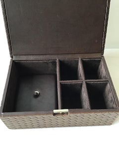 Bottega Veneta Nero Intrecciato LeatherJewelry Box