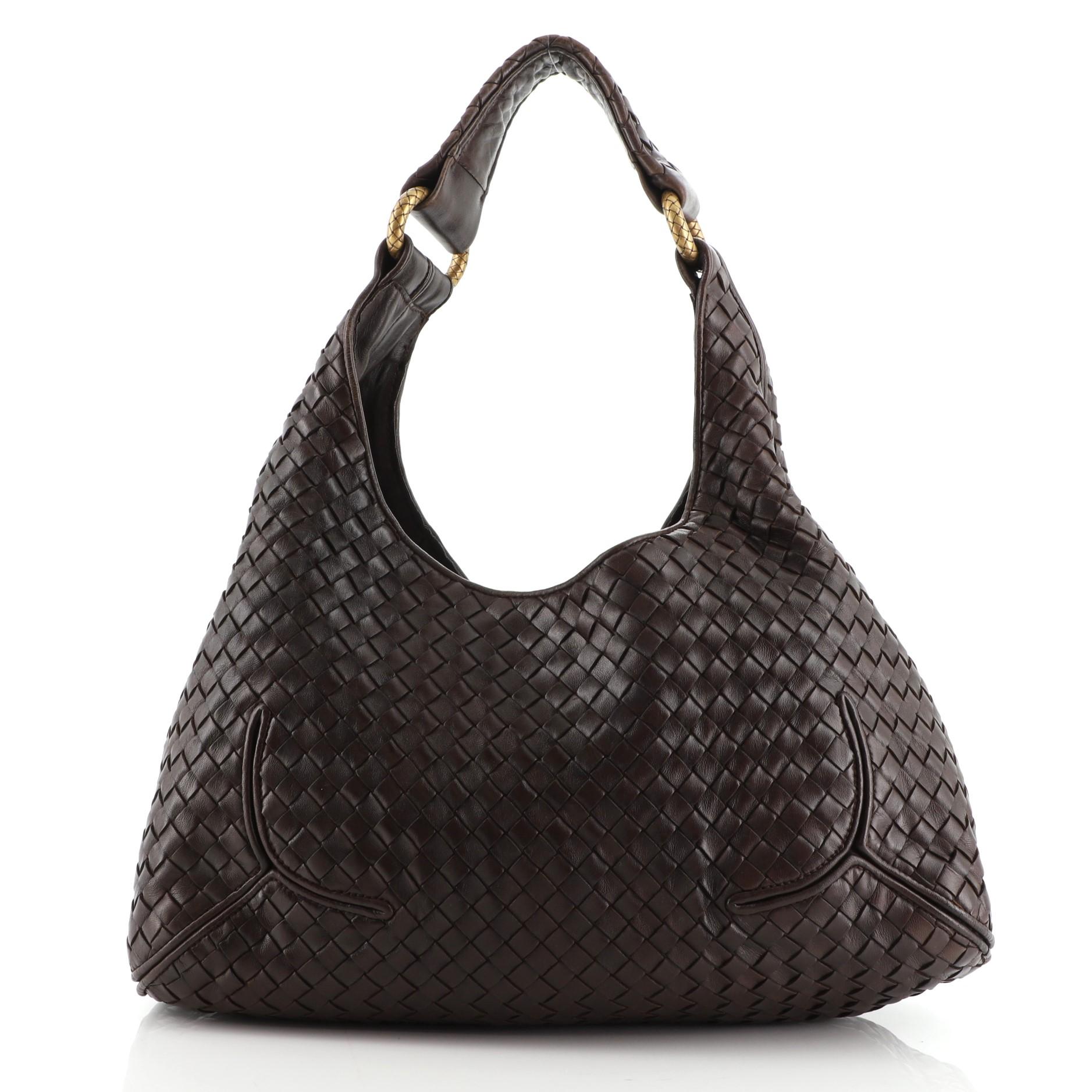Bottega Veneta Neue Kugel Hobo Intrecciato Nappa (Schwarz)