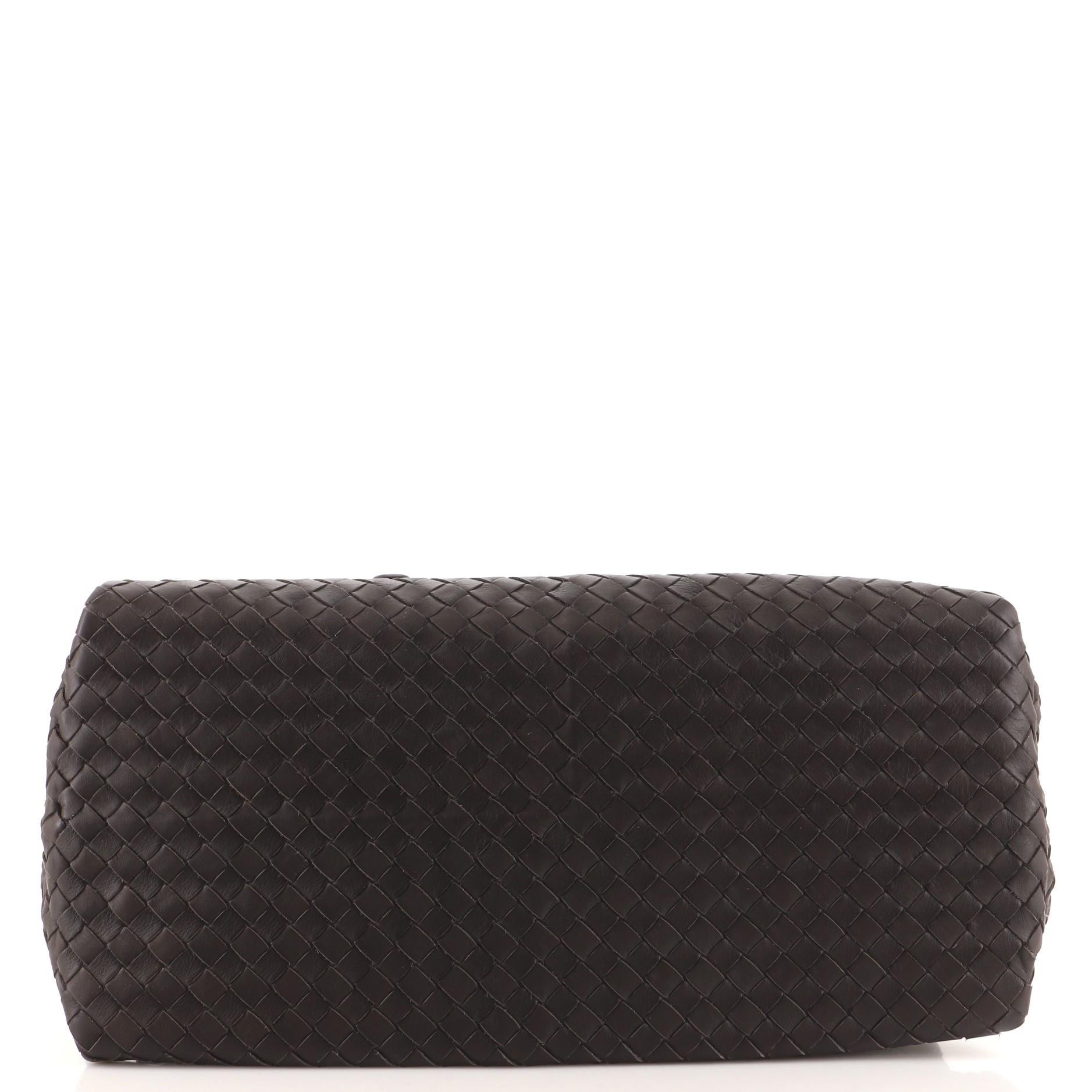 Bottega Veneta New Boston Bag Intrecciato Nappa Medium In Good Condition In NY, NY