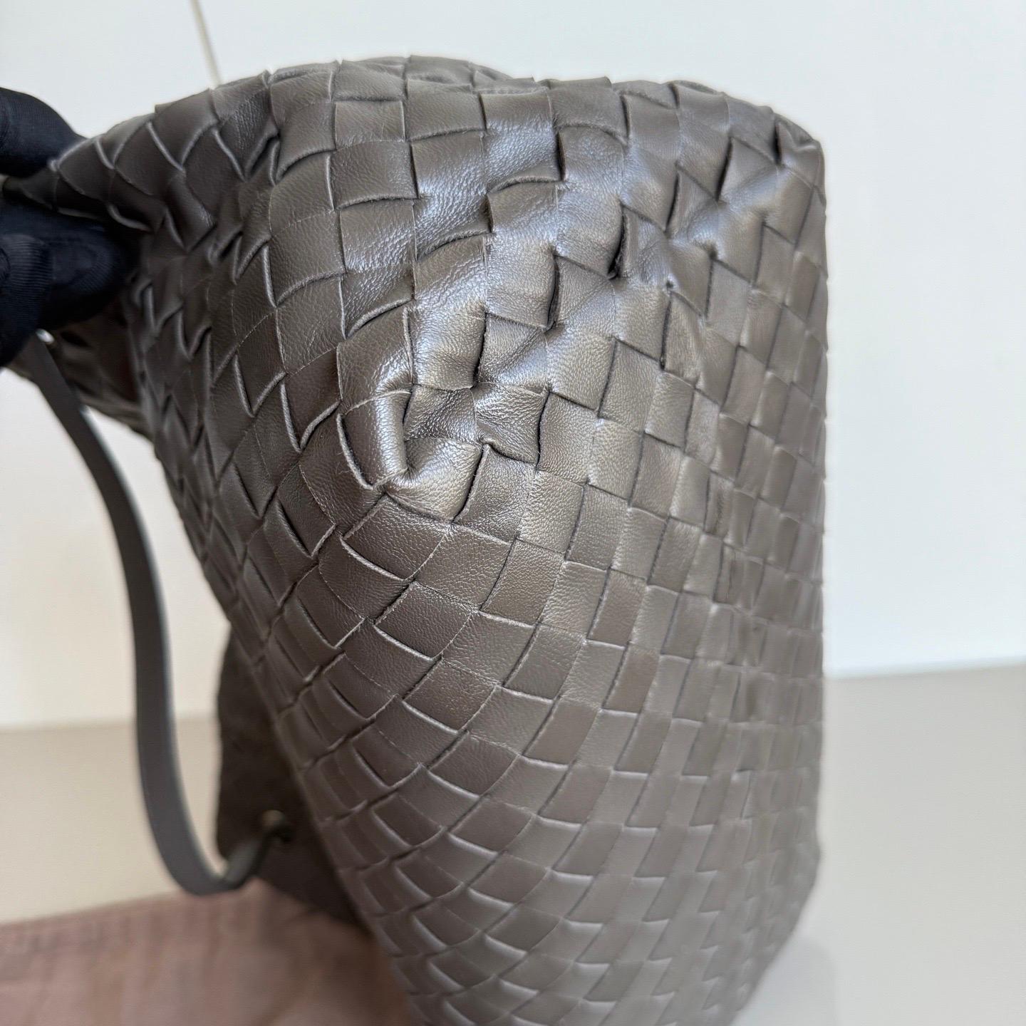 Bottega Veneta NEW Garda Tote Leather Interior Intrecciato Chocolate Brown 24cm 7