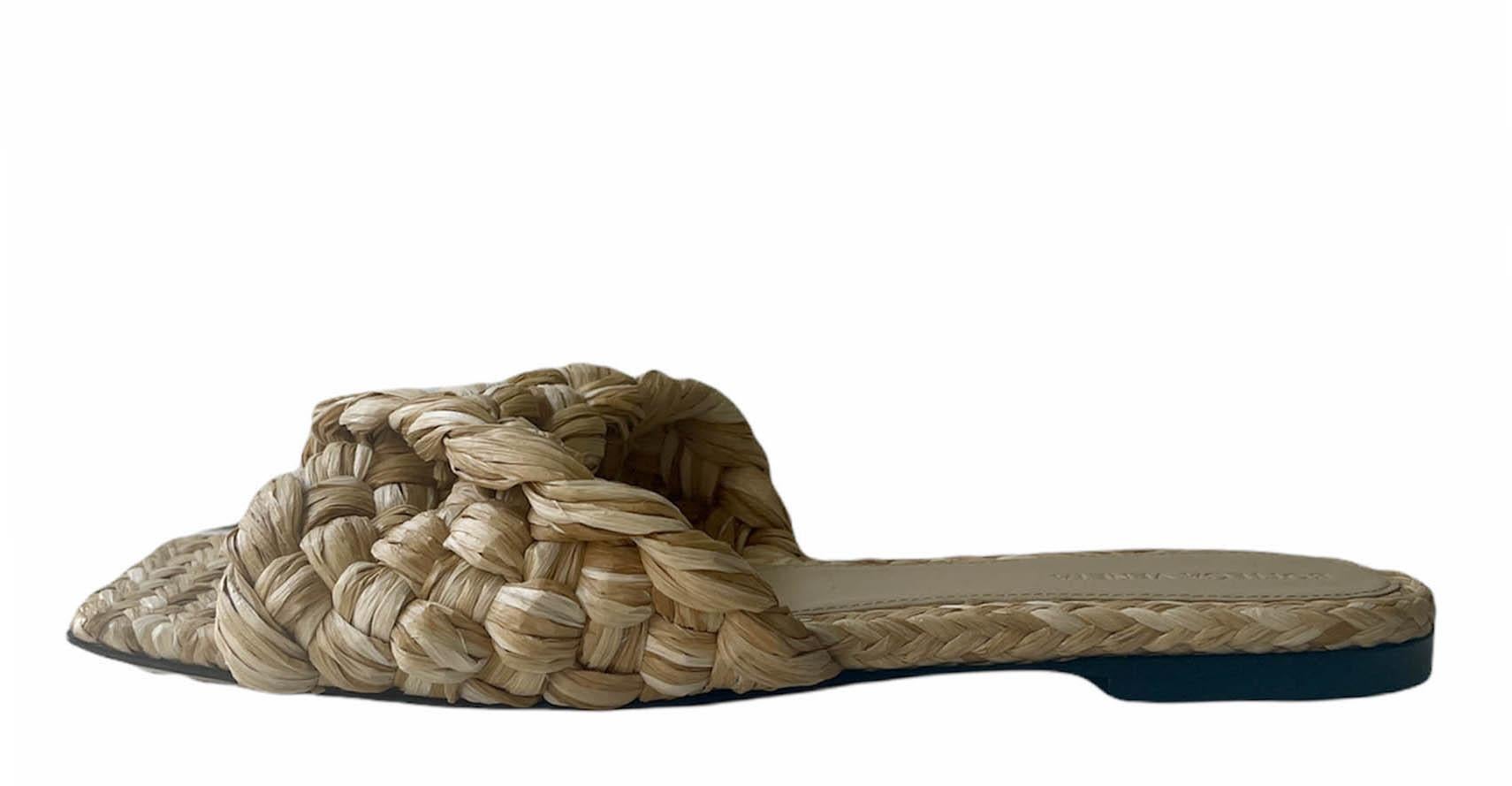 bottega raffia sandals