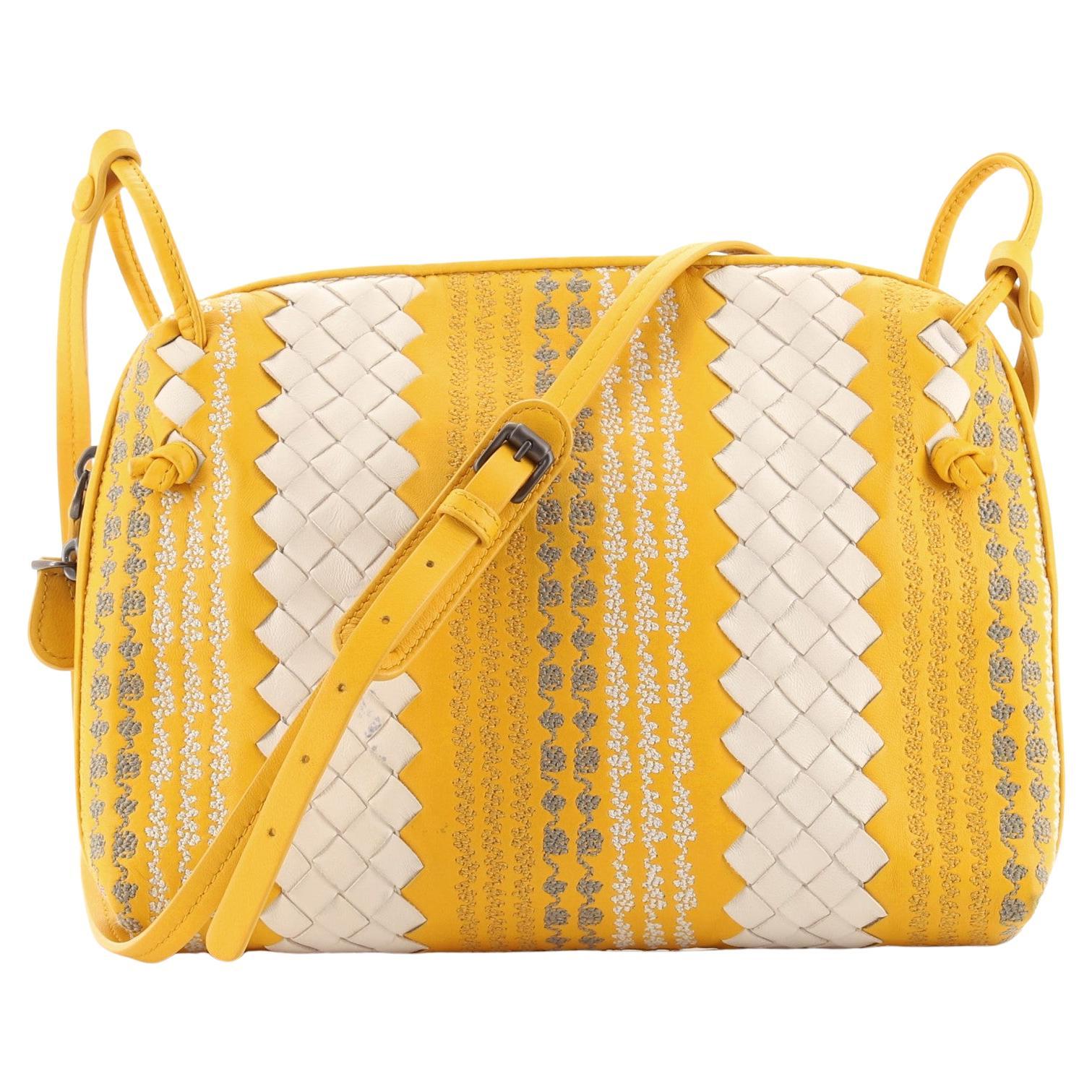 Bottega Veneta Nodini Crossbody Bag Embroidered Intrecciato Nappa Small