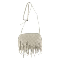 Bottega Veneta Nodini Crossbody Bag Fringe Intrecciato Nappa Small