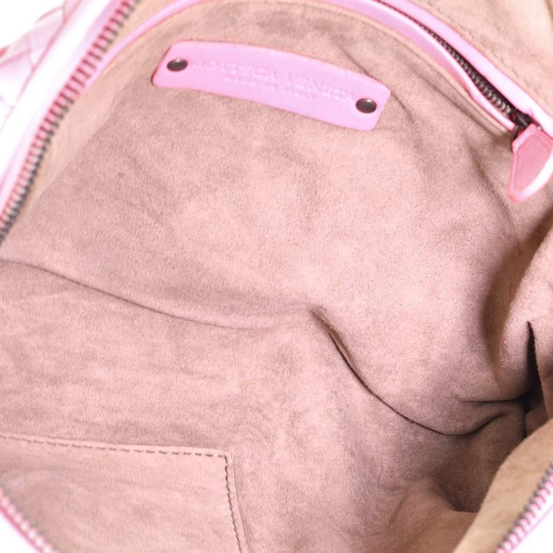 Pink Bottega Veneta Nodini Crossbody Bag Intrecciato Nappa Small