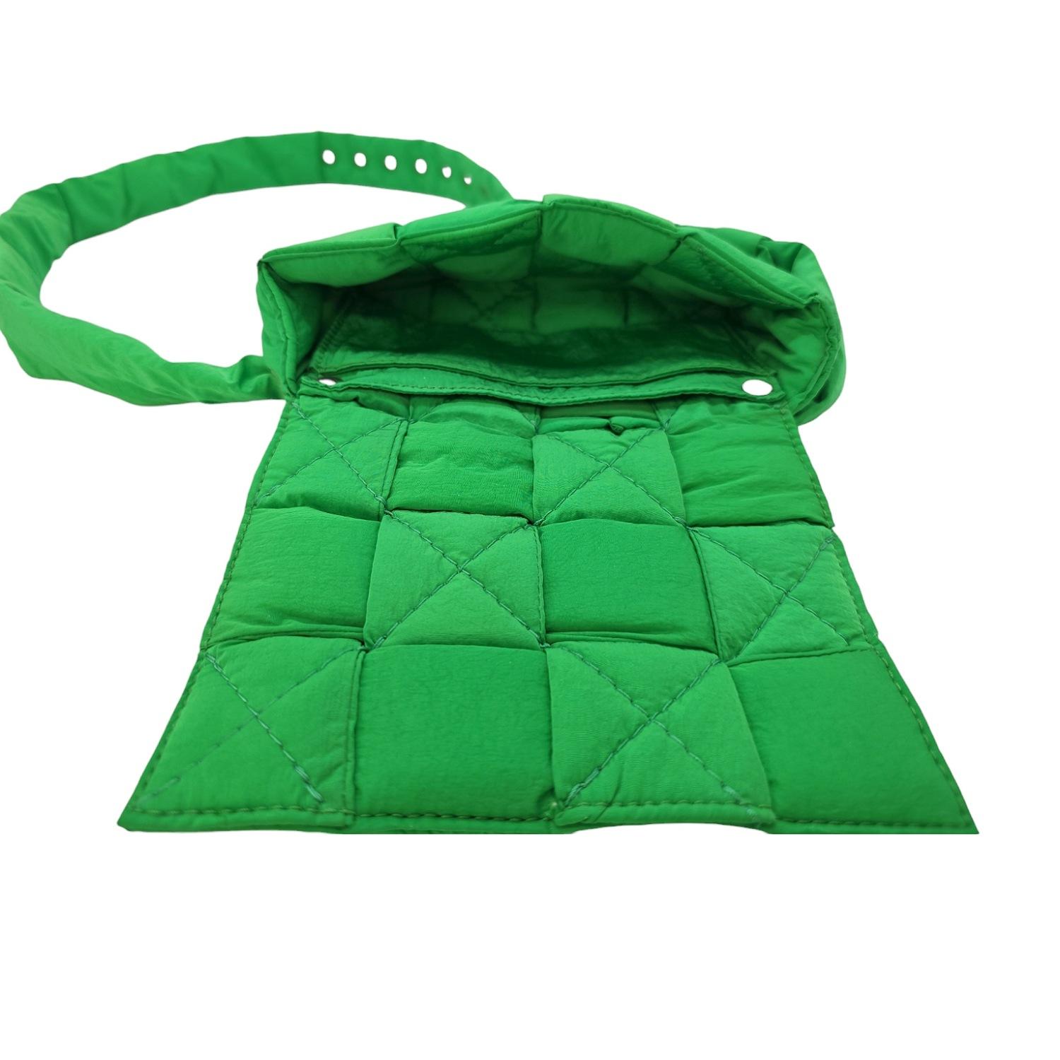 Bottega Veneta Nylon Intrecciato Padded Tech Mini Cassette Belt Bag For Sale 2