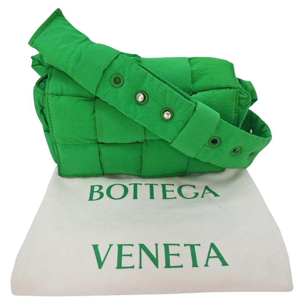 Bottega Veneta Nylon Intrecciato Padded Tech Mini Cassette Belt Bag For Sale