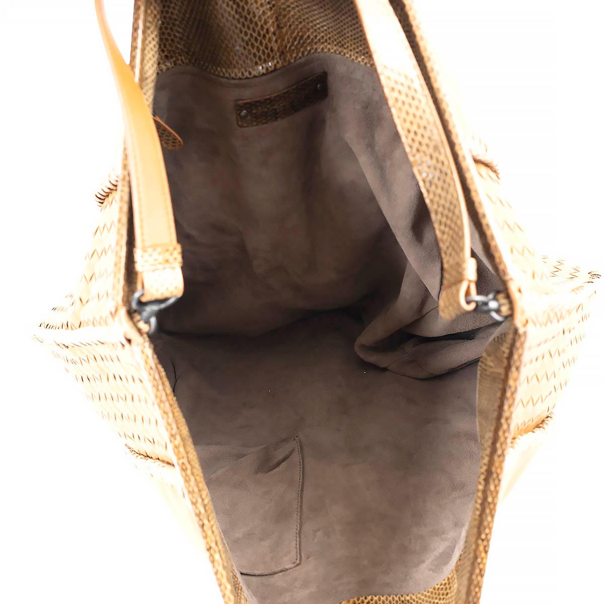 Women's BOTTEGA VENETA ochre brown INTRECCIATO NAPPA & AYERS Hobo Bag For Sale