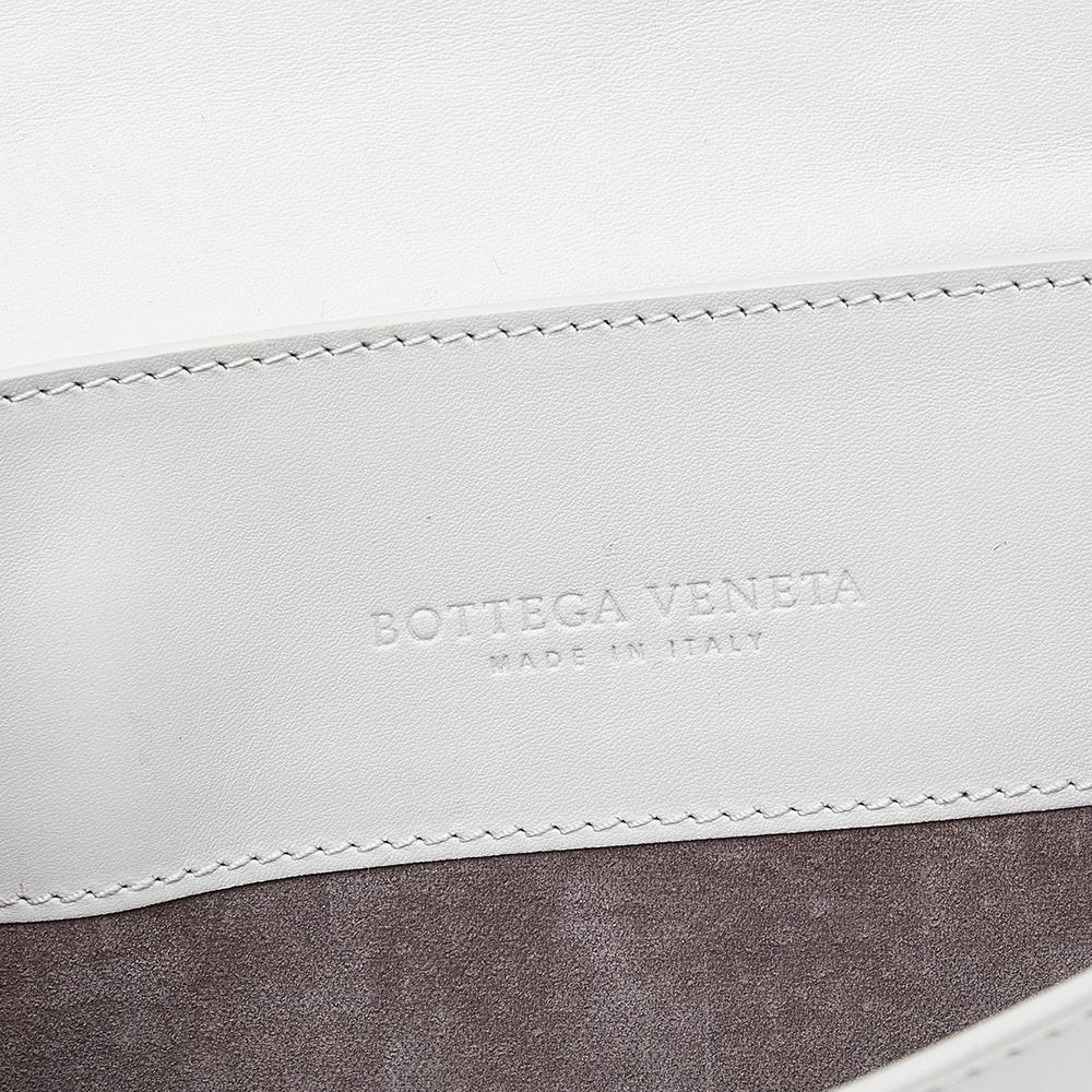 Bottega Veneta Off White Intrecciato Leather Clutch 6
