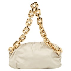 Bottega Veneta Off White Leather The Chain Pouch Bag