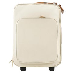 Used Bottega Veneta Off-White Rolling Luggage Tolley Suitcase 381bot225