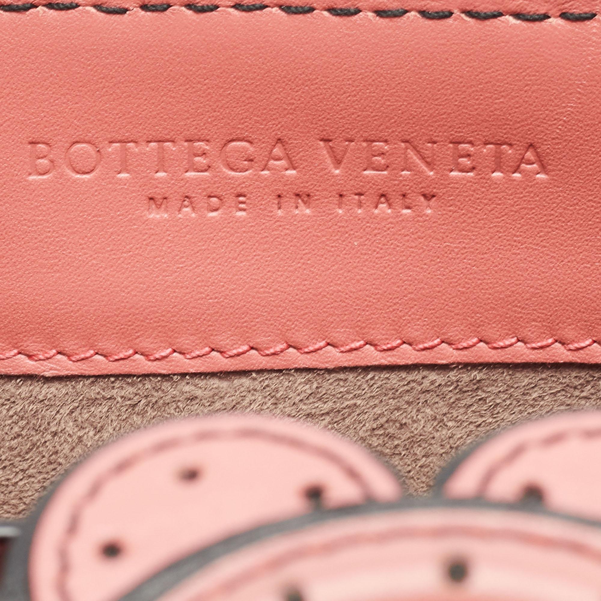 Bottega Veneta Old Rose Intrecciato Leather City Knot Shoulder Bag 8