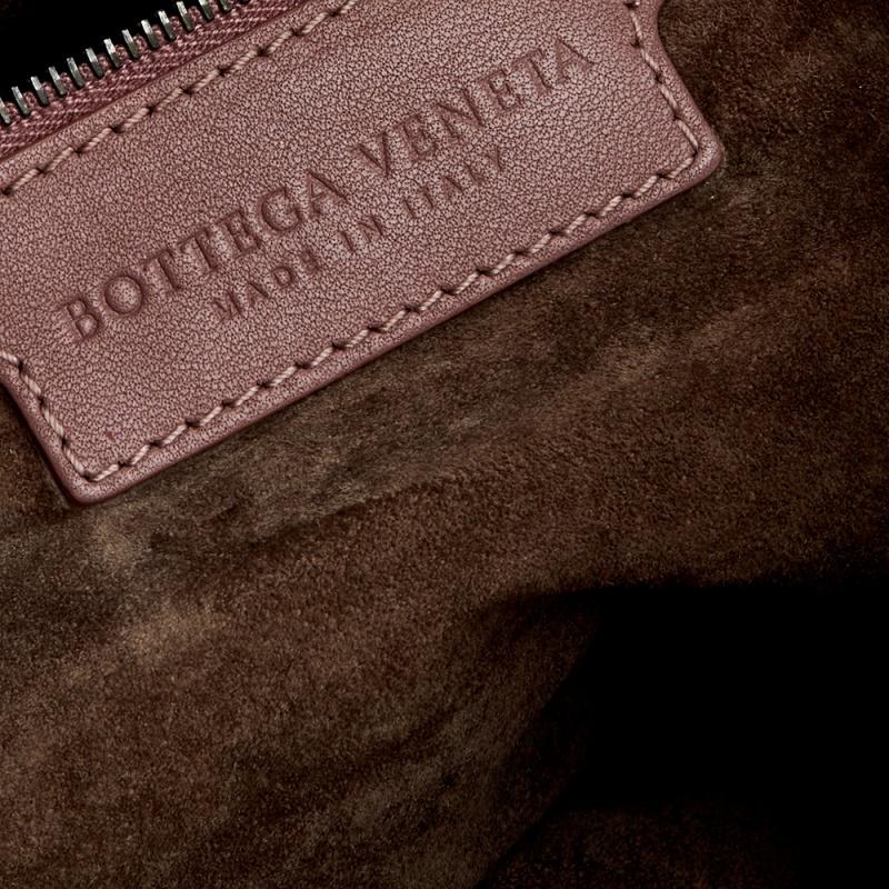 Bottega Veneta Old Rose Intrecciato Leather Large Veneta Hobo 4