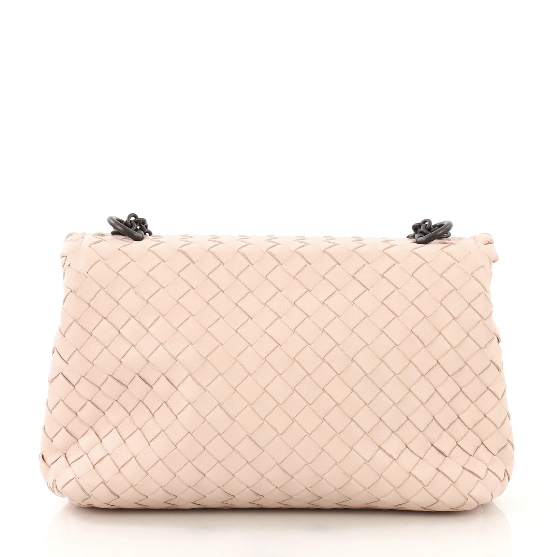 Bottega Veneta Olimpia Crossbody Bag Intrecciato Nappa Baby In Good Condition In NY, NY