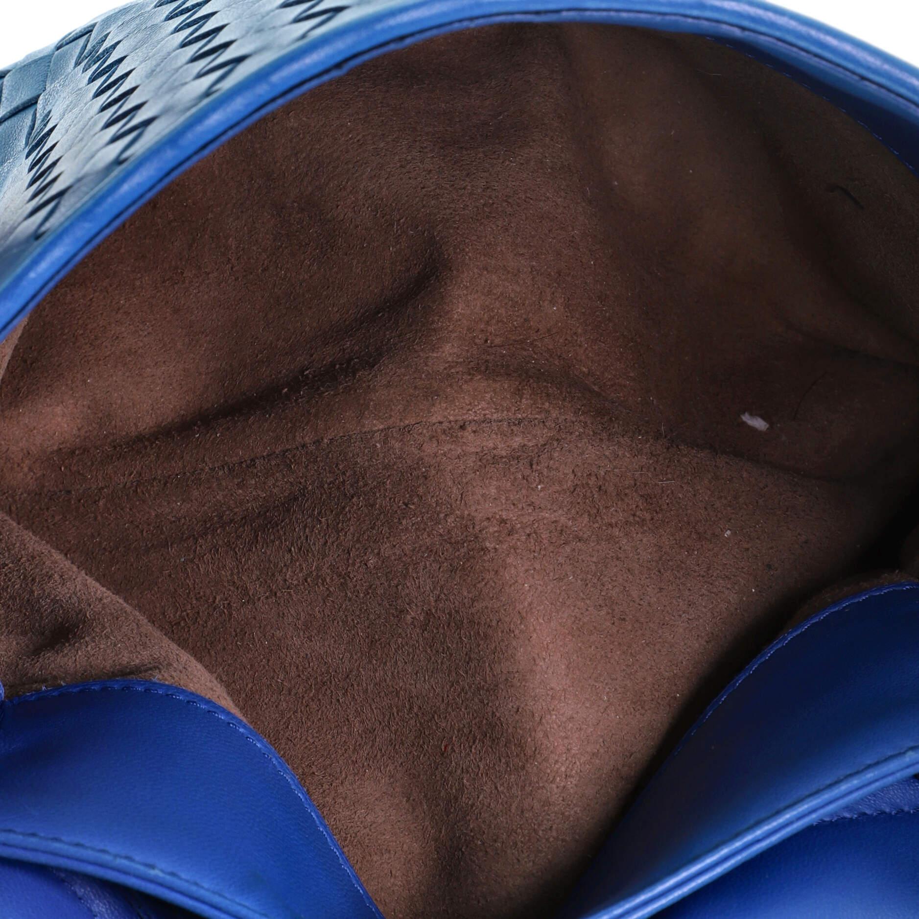 Blue Bottega Veneta Olimpia Crossbody Bag Intrecciato Nappa Small