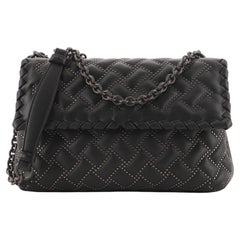 Bottega Veneta Olimpia Crossbody Intrecciato Microstuds Lambskin Small