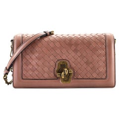 Bottega Veneta Olimpia Knot Chain Clutch Intrecciato Nappa
