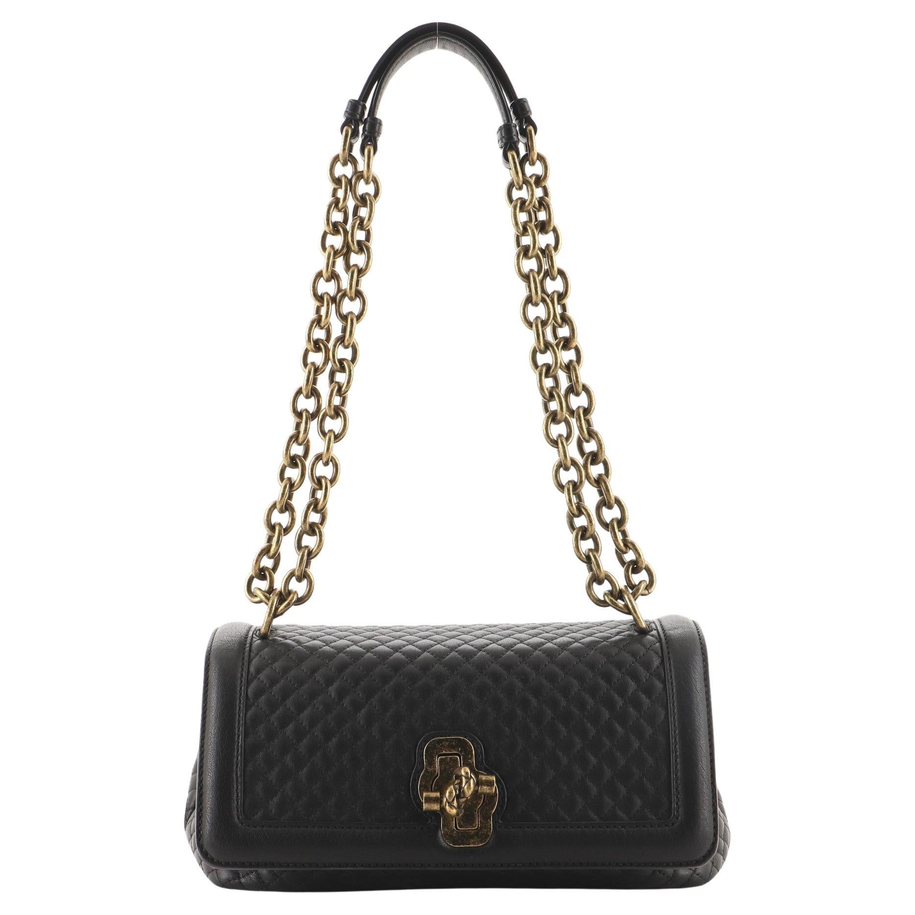 Bottega Veneta Olimpia Knot Flap Bag Quilted Calfskin Medium