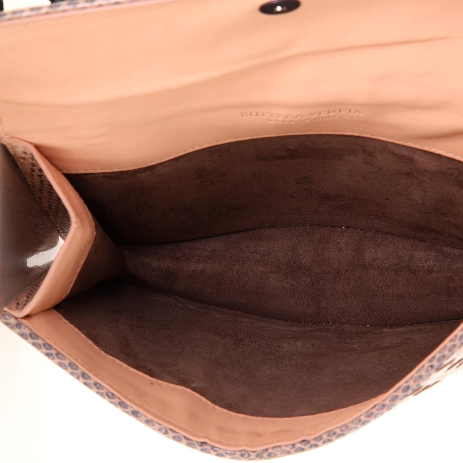 Women's or Men's Bottega Veneta Olimpia Shoulder Bag Intrecciato Snakeskin Baby