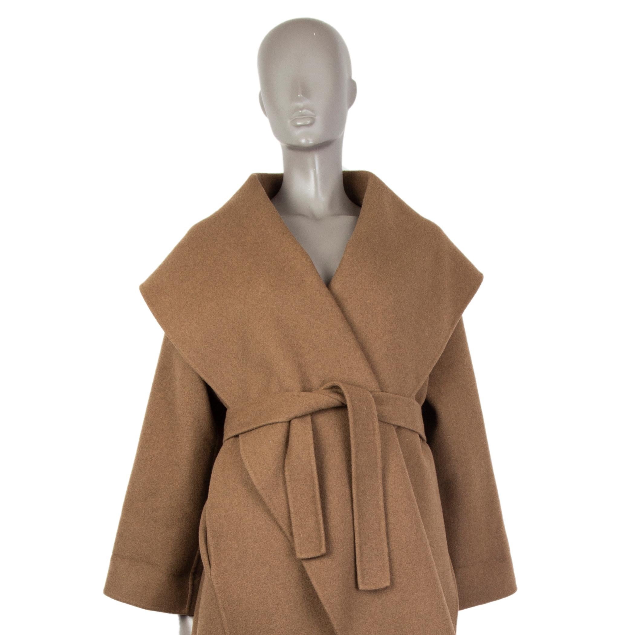Women's BOTTEGA VENETA olive drab brown cashmere OVERSIZE Coat Jacket 38 XS