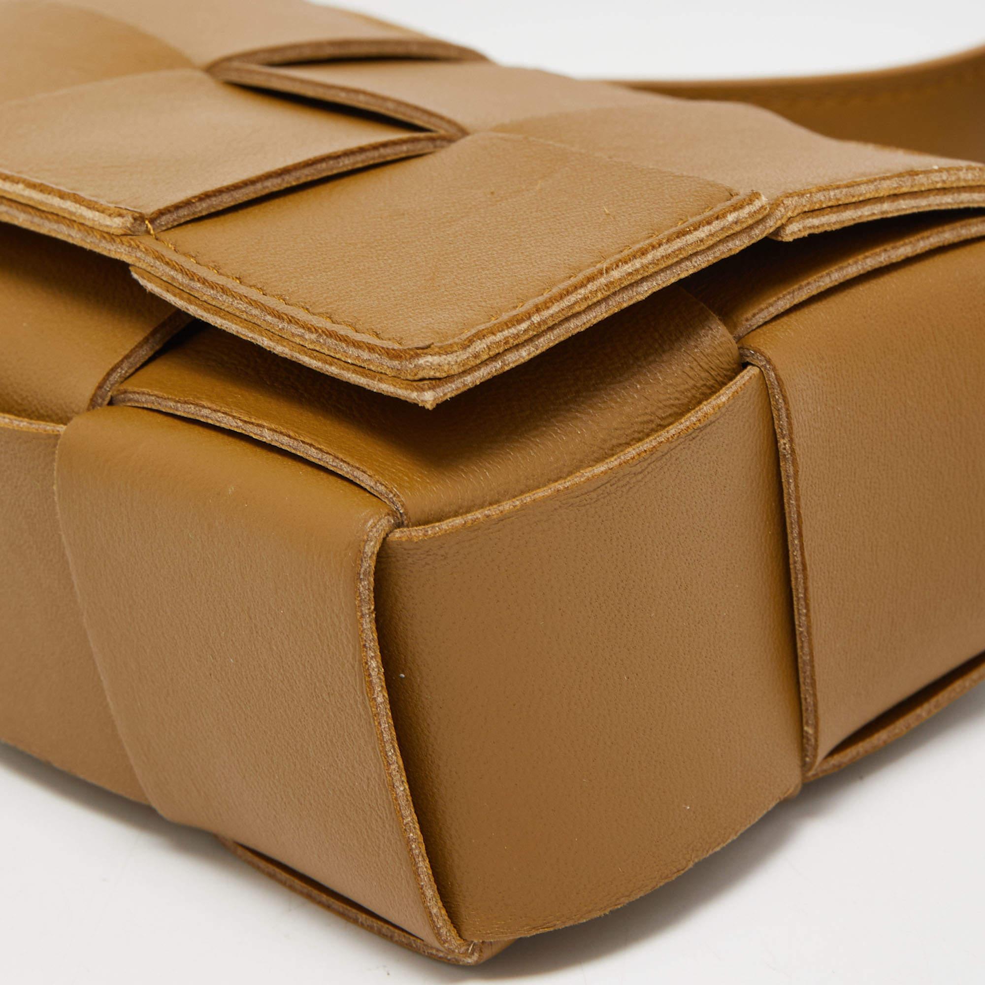 Bottega Veneta Olive Green Intrecciato Leather Mini Candy Cassette Crossbody Bag 4