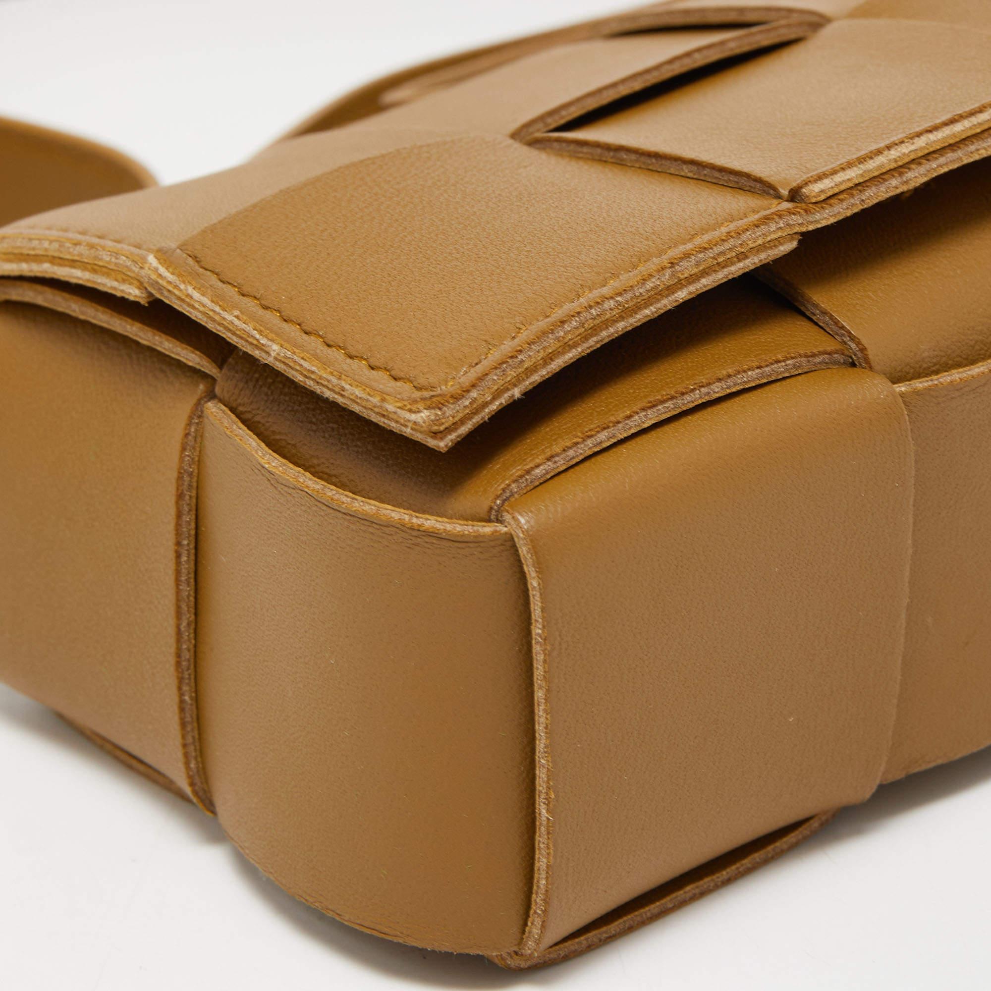 Bottega Veneta Olive Green Intrecciato Leather Mini Candy Cassette Crossbody Bag 5