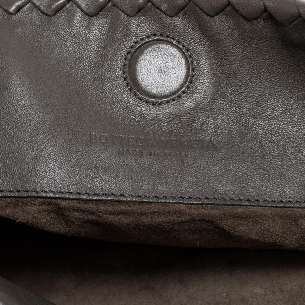 Bottega Veneta Olive Green Intrecciato Nappa Leather Duo Shoulder Bag 2
