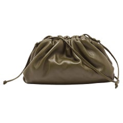 Bottega Veneta Olive Green Leather Mini The Pouch Bag