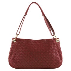 Bottega Veneta One Handle Zip Shoulder Bag Intrecciato Nappa Large