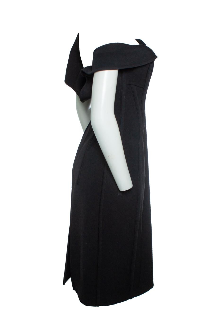 Bottega Veneta, robe bustier en laine à une épaule Excellent état - En vente à AMSTERDAM, NL