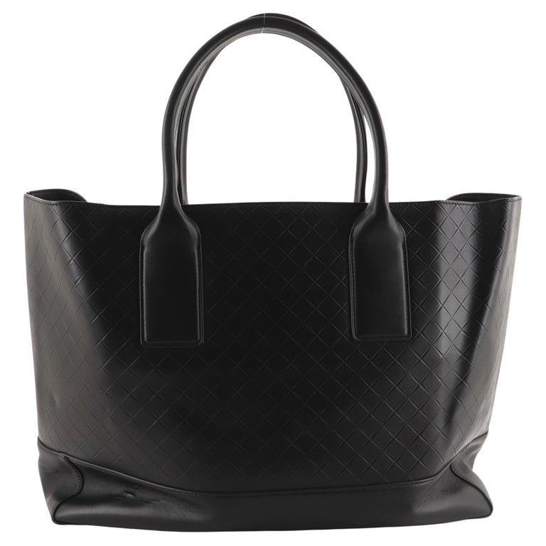 Bottega Open Tote Intrecciato Nappa with Leather East West For