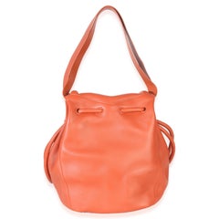 Bottega Veneta Orange Calfskin Beak Tote