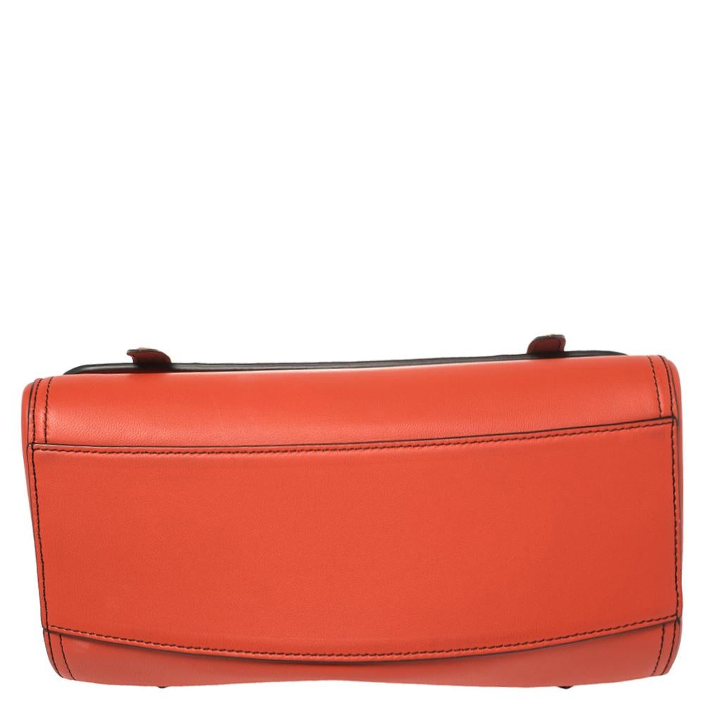 Women's Bottega Veneta Orange Intrecciato Leather Crossbody bag