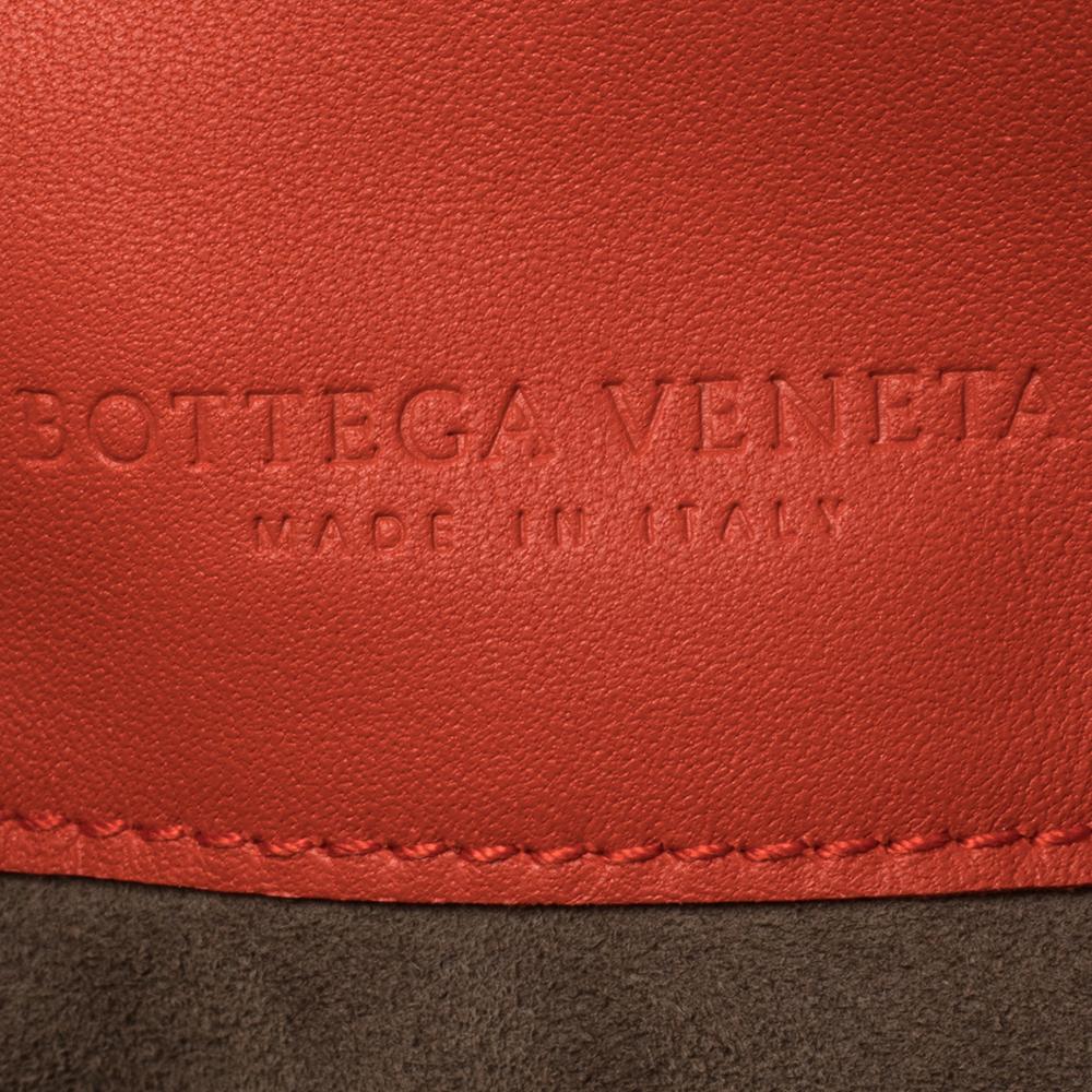 Bottega Veneta Orange Intrecciato Leather Crossbody bag 2