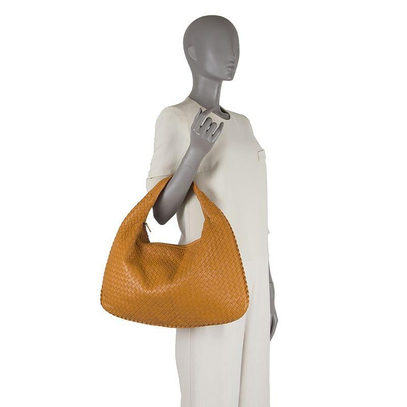 BOTTEGA VENETA orange INTRECCIATO VENETA MEDIUM Hobo Shoulder Bag 1