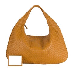 BOTTEGA VENETA orange INTRECCIATO VENETA MEDIUM Hobo Shoulder Bag