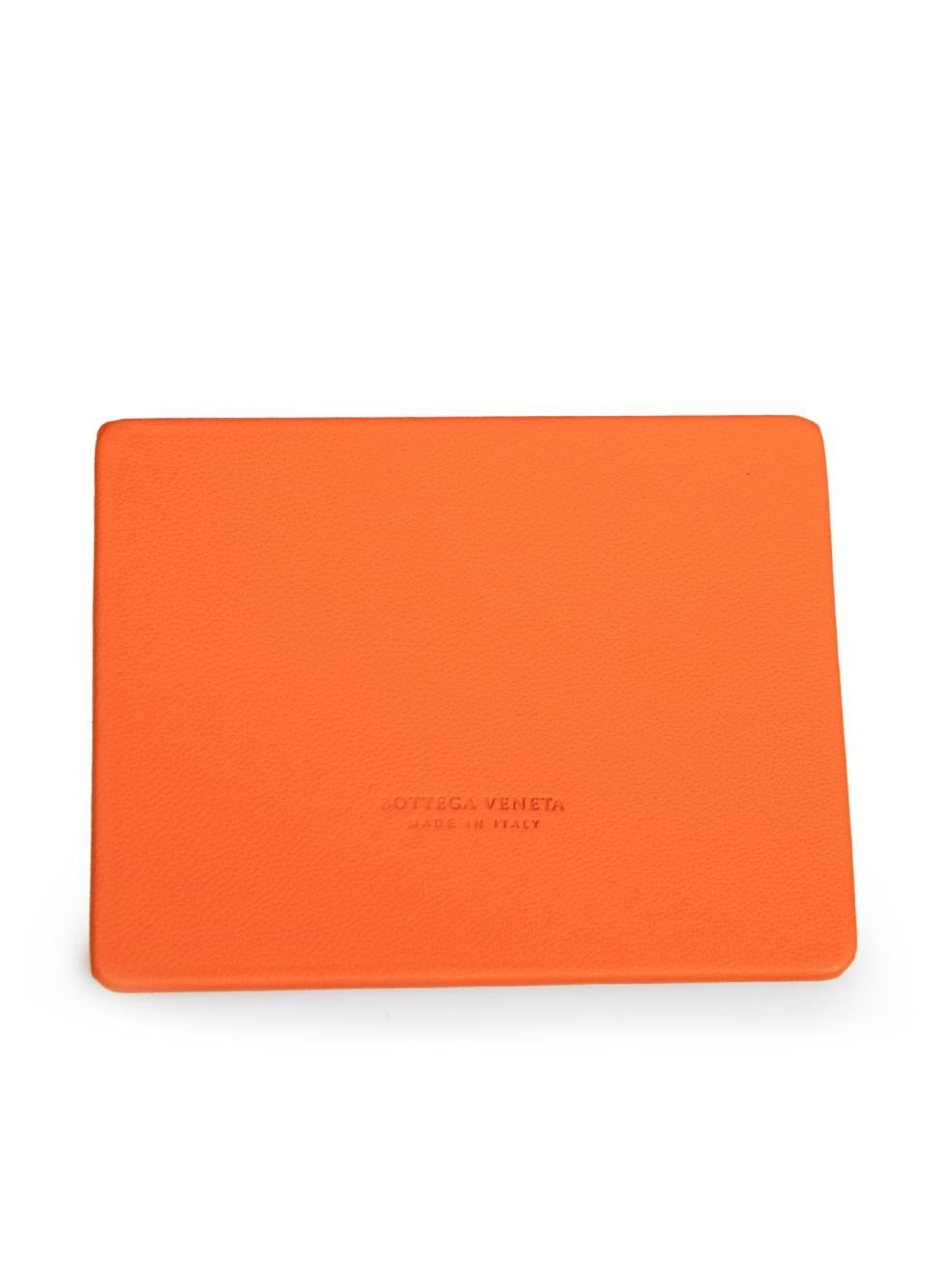 Bottega Veneta Orange Leather Intrecciato Parachute Bag 2