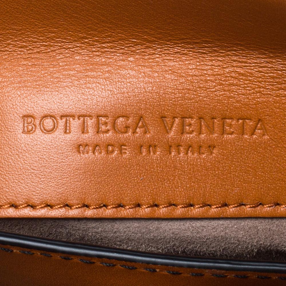 Bottega Veneta Orange Leather Mini Piazza Top Handle Bag 4