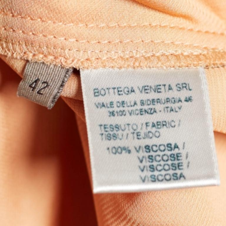 Bottega Veneta Pantalones rectos de satén naranja M Naranja en venta